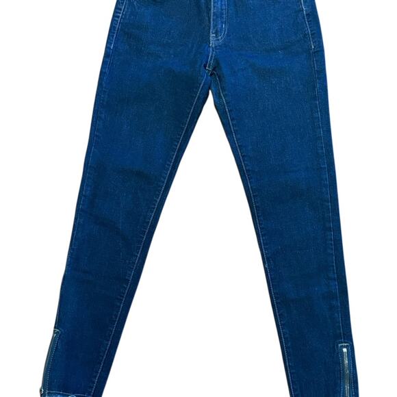 KanCan Women’s Size 5 Skinny Jeans with Zip Ankles and Raw Edge Hem - Picture 1 of 8